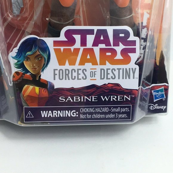 Star Wars Forces Of Destiny Sabine Wren 11" Doll Action Figure Hasbro Disney New - Picture 10 of 12